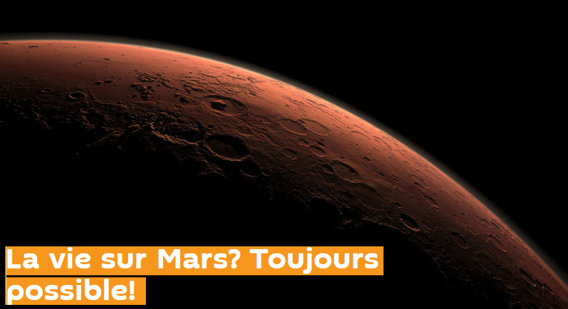 La planète Mars serait trop petite pour abriter la vie